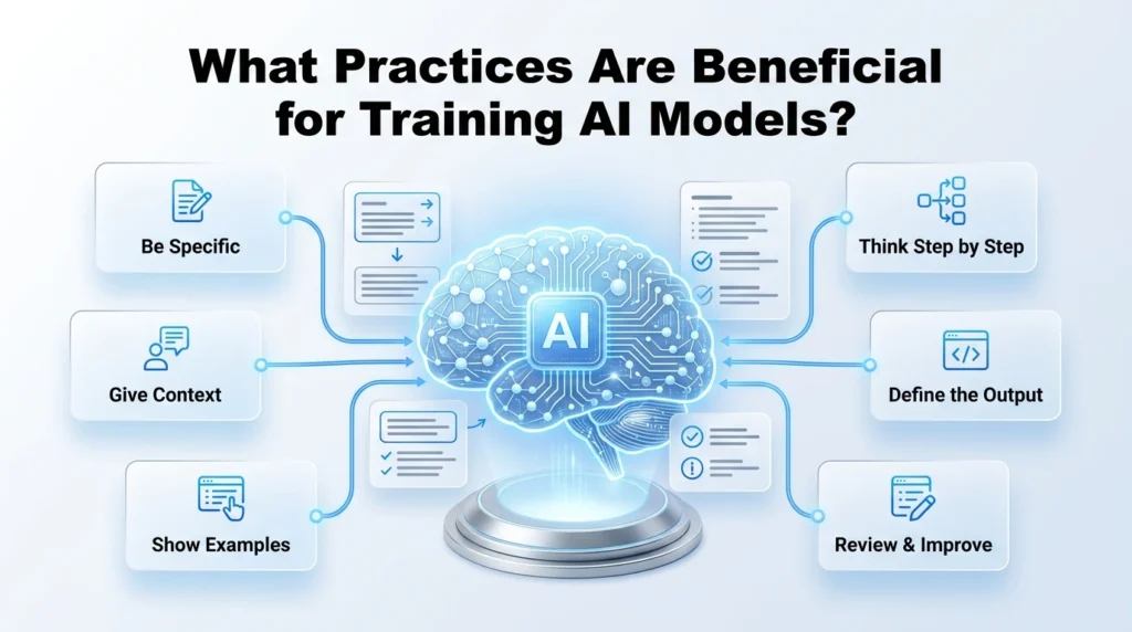 what practices are beneficial for training ai models with prompts