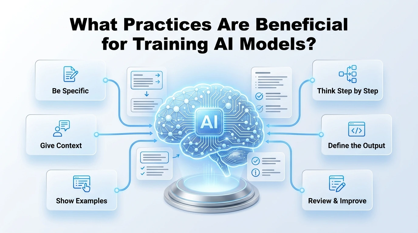 what practices are beneficial for training ai models with prompts